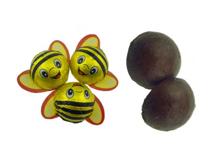 7.5 G 슈퍼마켓을 위한 재미있는 동물 모양 초콜렛 꿀벌 모양 단것